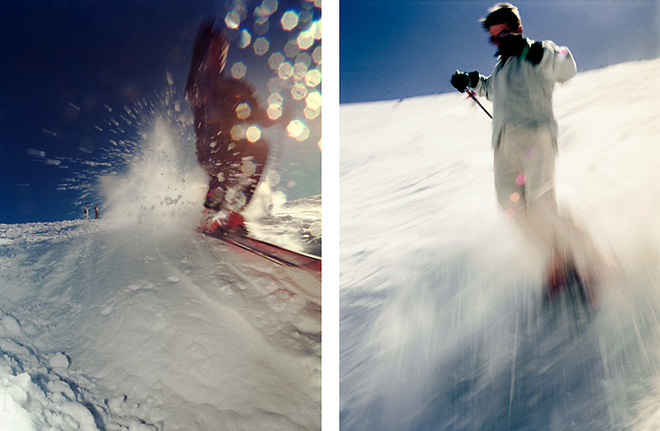 Photo report about a moguls and freeride skiing camp in Austria.